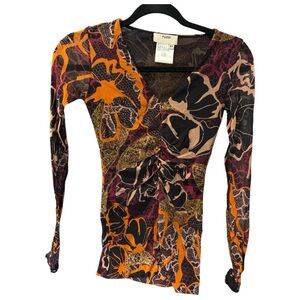 Women's Multicolor Floral Top